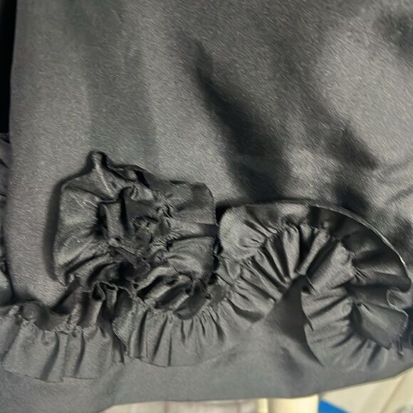 NW Collections Cocktail V Neck Sleeveless Taffeta Mini Dress - Picture 3 of 7